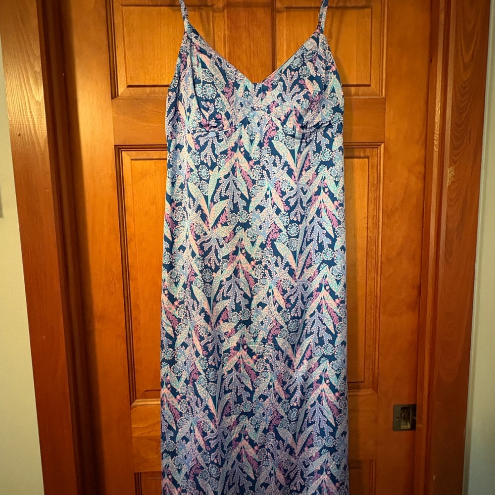 Lilly Pulitzer Blue and Pink Floral Dress